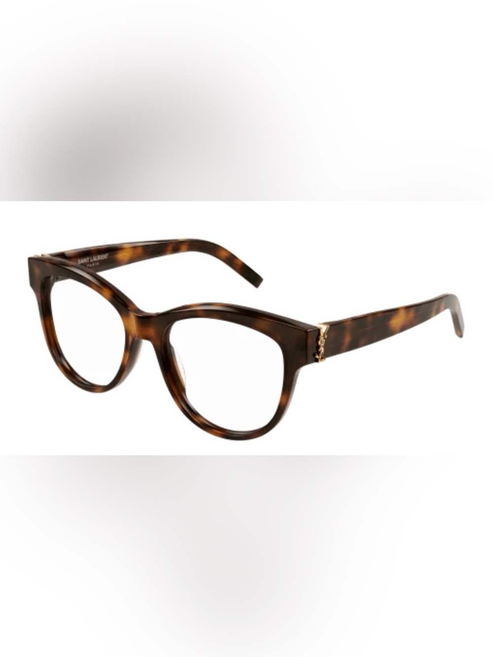 Yves Saint Laurent Tortoiseshell Cat-Eye RX Glasses - Brown & Gold